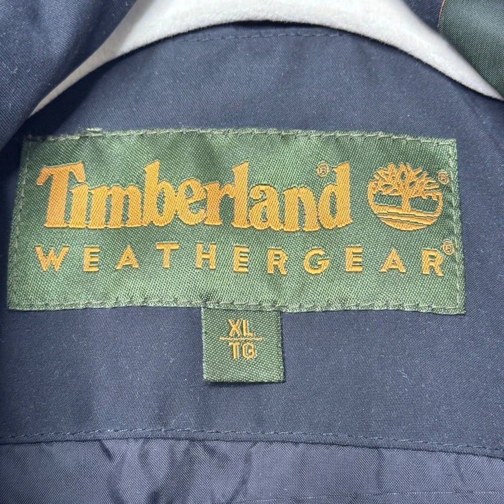 Timberland Weathergear Duck Down Puffer Jacket Winter Coat Mens‎ XL Black